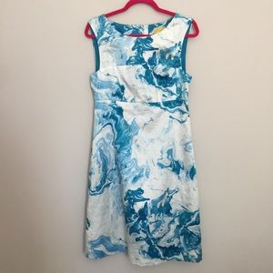 Anthropologie Maeve Shift Marbled Watercolor
